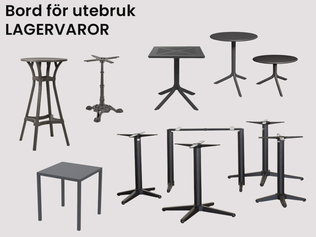 Bord för utebruk