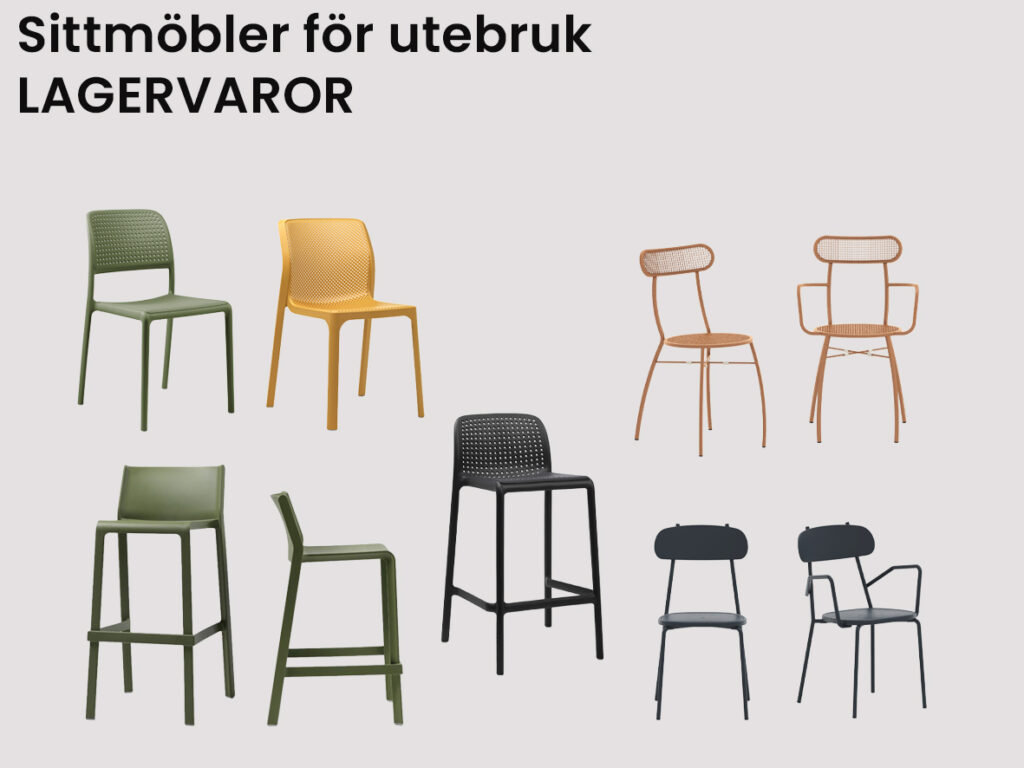 Sittmöbler för utebruk