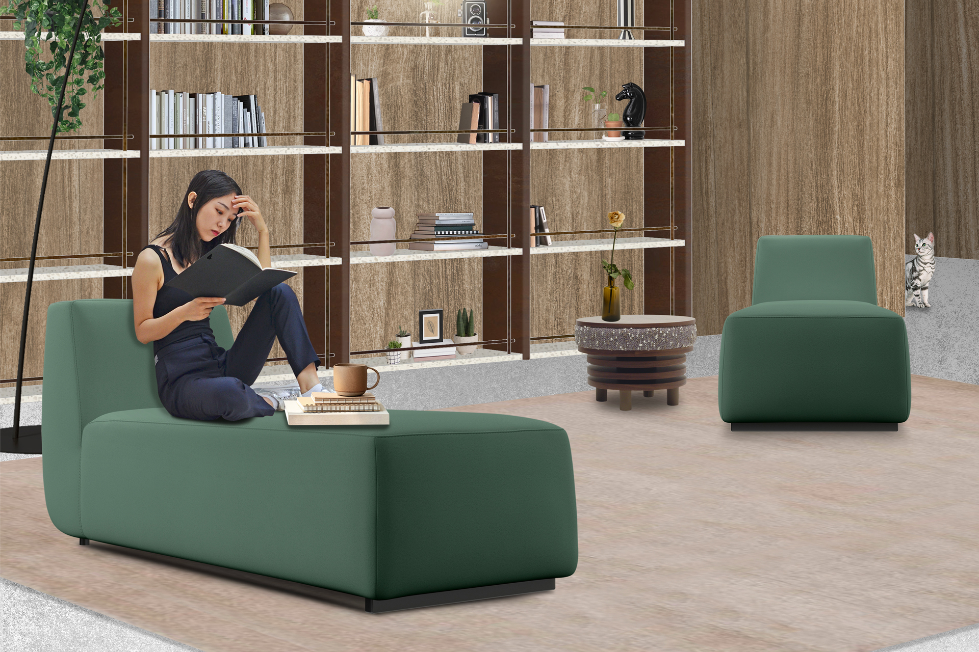 AD.Nuda 4 Chaiselongue - Bild 3
